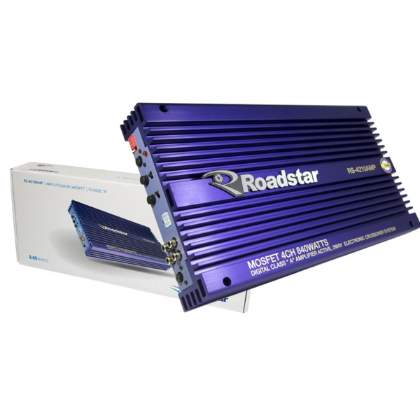 MODULO AMPLIFICADOR DE POTENCIA RS4210 4 CANAIS ROADSTAR