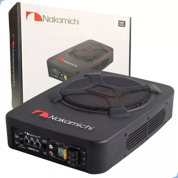 CAIXA SLIM AMPLIFICADA SUBWOOFER 8 POL 150W NBF-8.1A NAKAMICHI